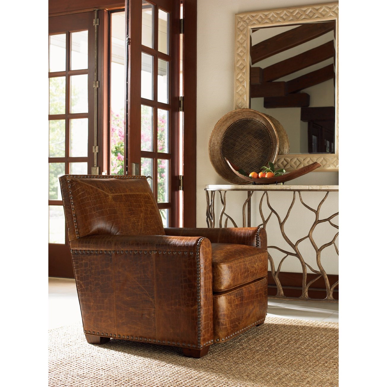Tommy bahama online leather chair
